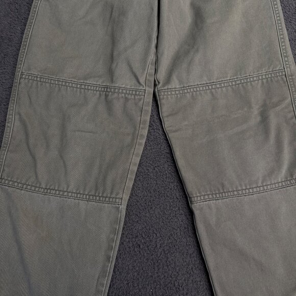 Lands End Boys Medium Size 12s Gray Elastic Waist Cargo Pants Adjustable Belt - Picture 6 of 12